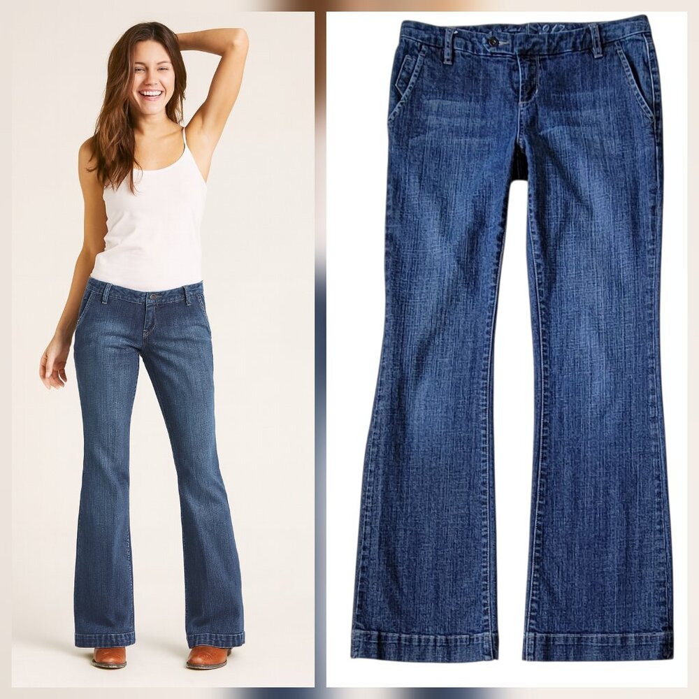 VTG The Limited 917 Denim Y2K Bellbottom Flare Mid Rise Jeans Retro Sz 10 Long
